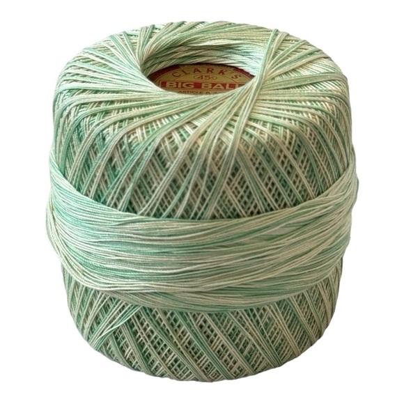 CLARK’S Vintage Big Ball Mercerized Boilfast Crochet Thread Varigated 250 Yards - Picture 1 of 4